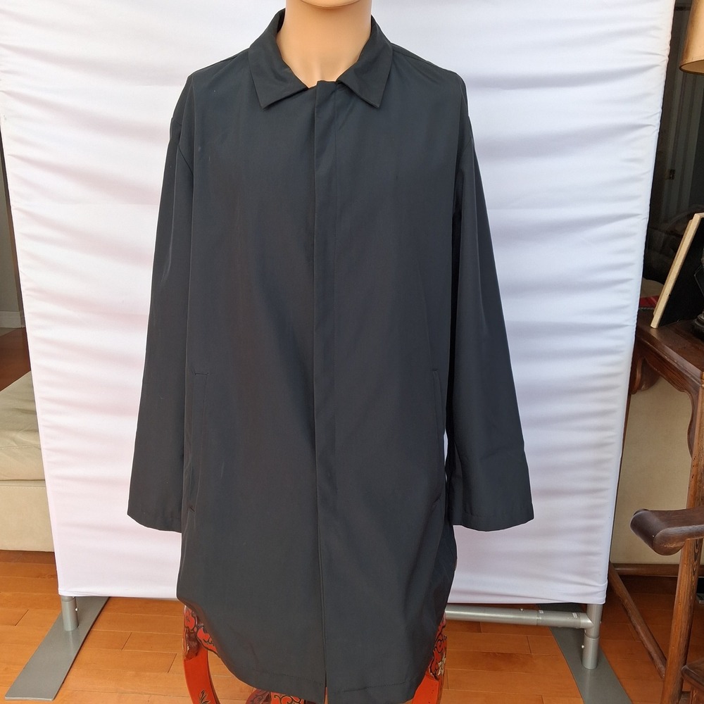Strellson DOLE Mens Car Coat Charcoal Black Size 48 5043-20 Jacket Trench